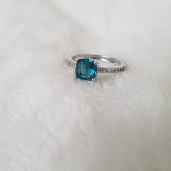 London Blue Topaz Ring 925 Sterling Silver - Picture 3 of 6